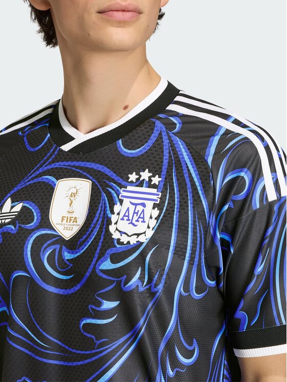 adidas adidas Koszulka techniczna Argentina 26 Away Authentic Jersey Czarny Slim Fit