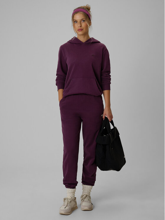 4F 4F Bluza BASIC+ Fioletowy Relaxed Fit