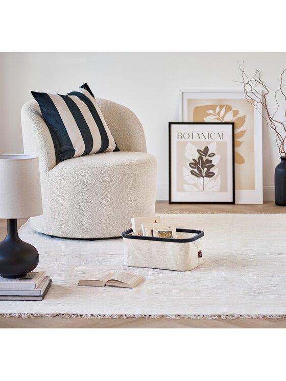 MIAhome MIAhome Kosz tekstylny składany 38x26x16 cm COMPLESSA-2 Beżowy
