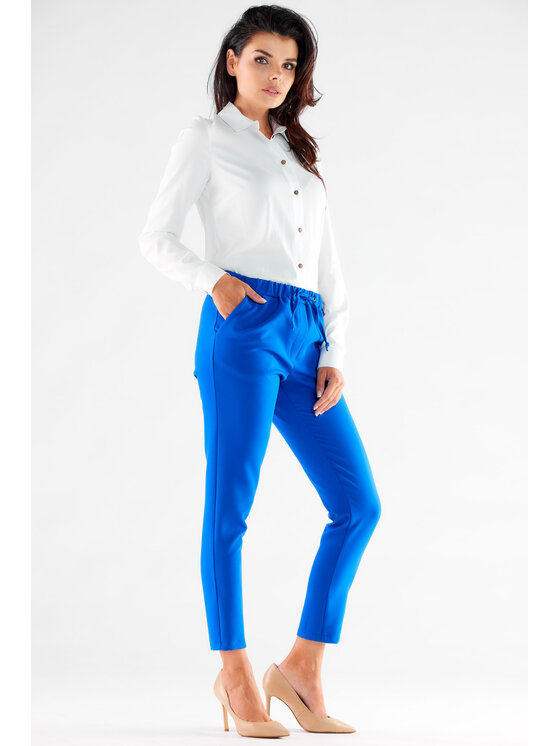 Awama Awama Dámske nohavice A532 Modrá Basic Fit