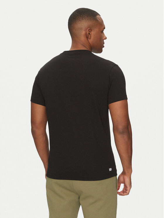 Lacoste Lacoste Футболка TH8917 Чорний Regular Fit