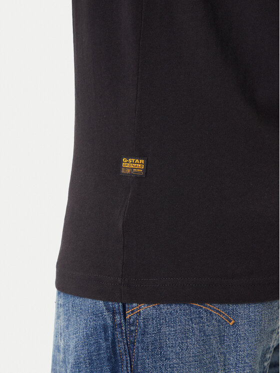 G-Star Raw G-Star Raw T-shirt Spray Logo D26833-D101 Crna Regular Fit
