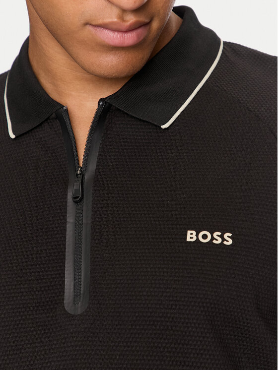 BOSS Boss Polo Philix 50519760 Crna Regular Fit