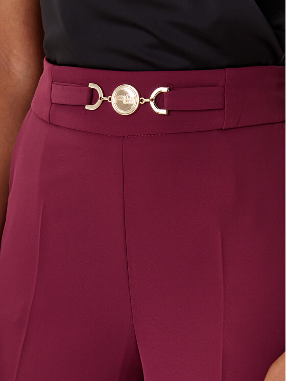 ARTIGLI ARTIGLI Hlače iz tkanine ACPA002994 Bordo rdeča Regular Fit