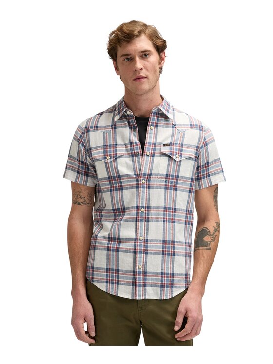 Lee Lee Koszula 112376545 Beżowy Regular Fit