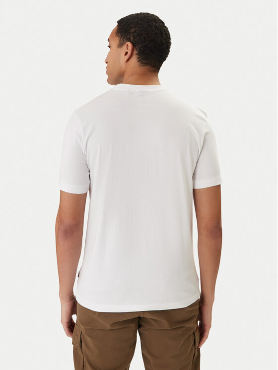BOSS BOSS T-Shirt Imprint 50556007 Biały Regular Fit