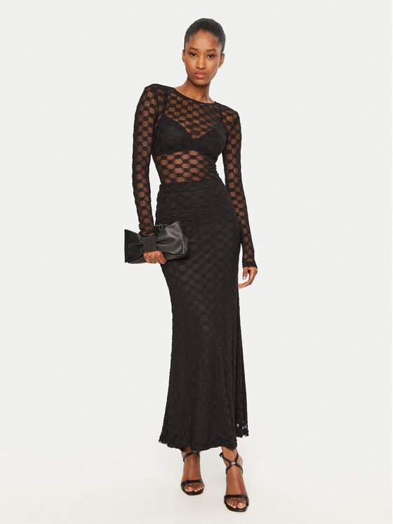 Bardot Bardot Bluzka Adoni 59741TB Czarny Slim Fit