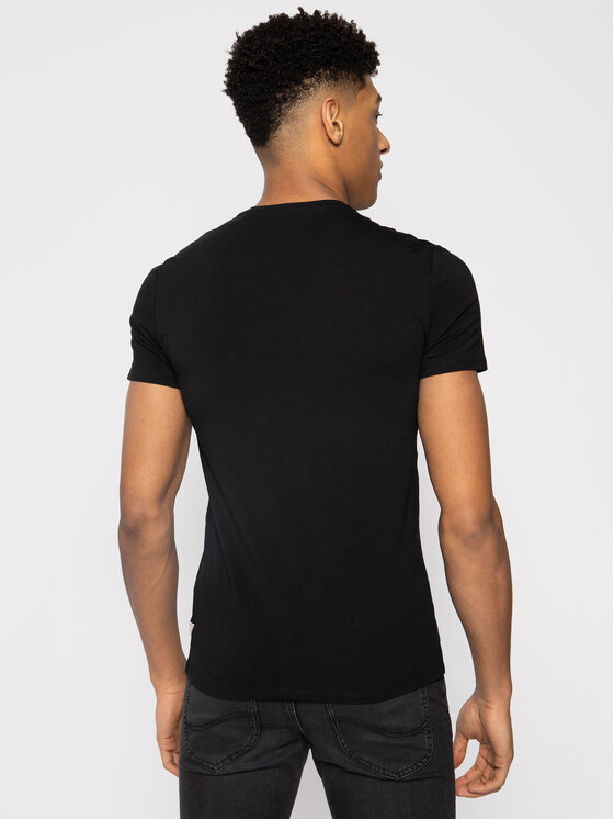 Guess Guess Majica Argenté M0GI93 J1300 Črna Super Slim Fit