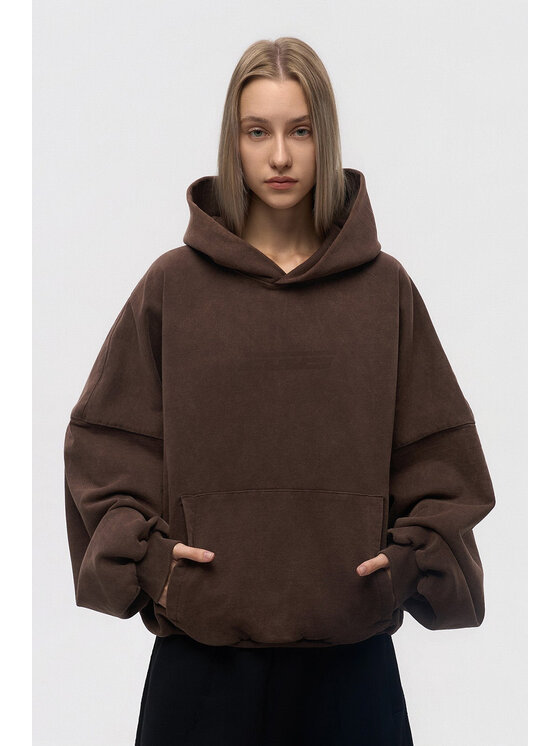 2005 2005 Bluza Core Brązowy Oversize