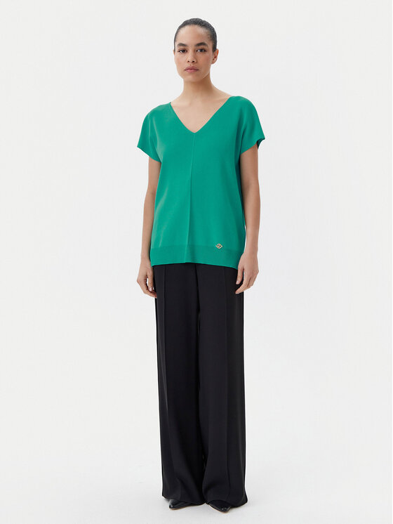 Luisa Spagnoli Luisa Spagnoli Sveter Caracalla 58686 Zelená Regular Fit