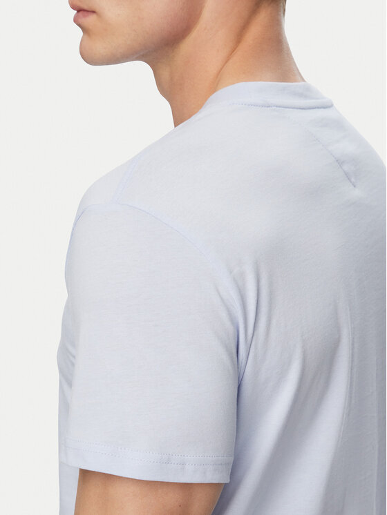 Tommy Jeans Tommy Jeans T-shirt Linear Chest DM0DM21780 Svijetlo plava Slim Fit