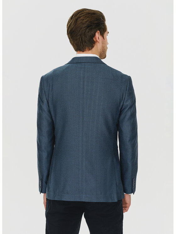 Pako Lorente Pako Lorente Marynarka P24SF-3X-007 Granatowy Slim Fit