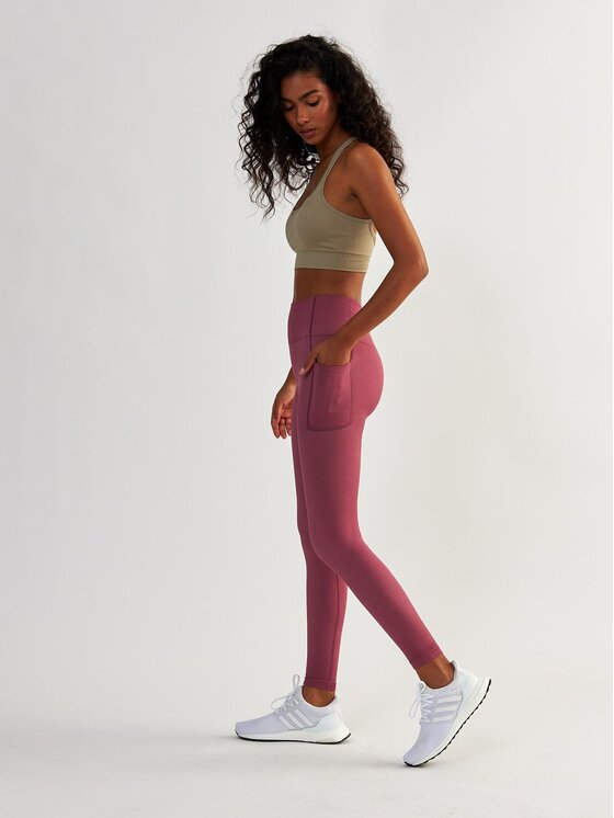 BeShaped BeShaped Legginsy z Kieszeniami Lift Me Up Różowe złoto Shaping Fit