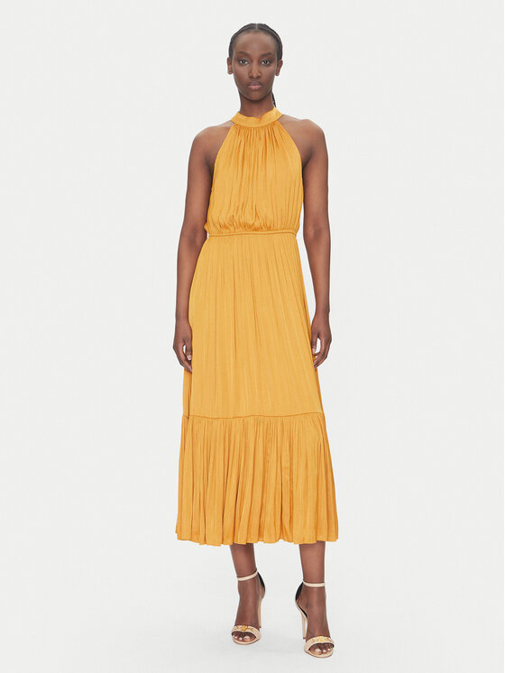 Morgan Morgan Rochie cocktail 222-RAMAGE Galben Regular Fit