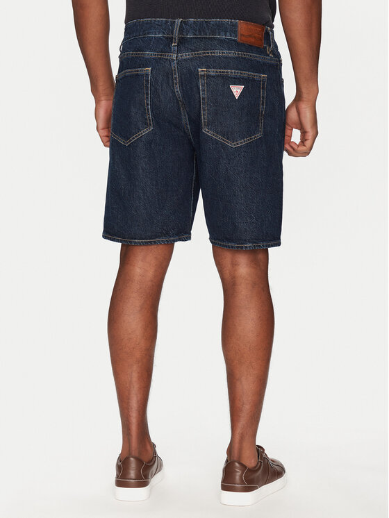 Guess Jeans Guess Jeans Džínsové šortky M4YD37 D5M55 Tmavomodrá Regular Fit