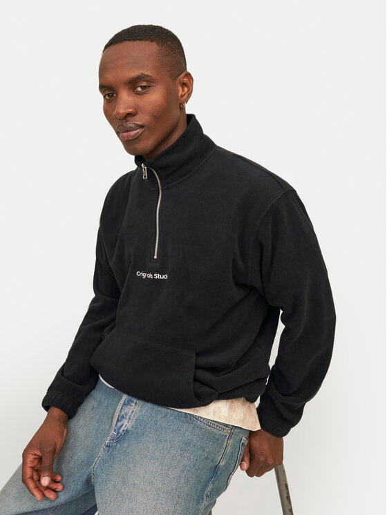 Jack&Jones Jack&Jones Felpa di pile Vesterbro 12262981 Nero Relaxed Fit