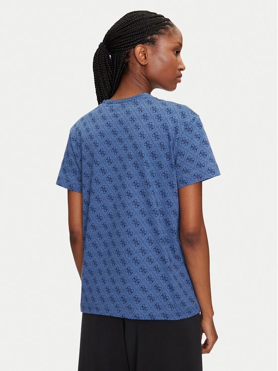 Guess Guess T-shirt V5GI16 I3Z14 Tamnoplava Regular Fit