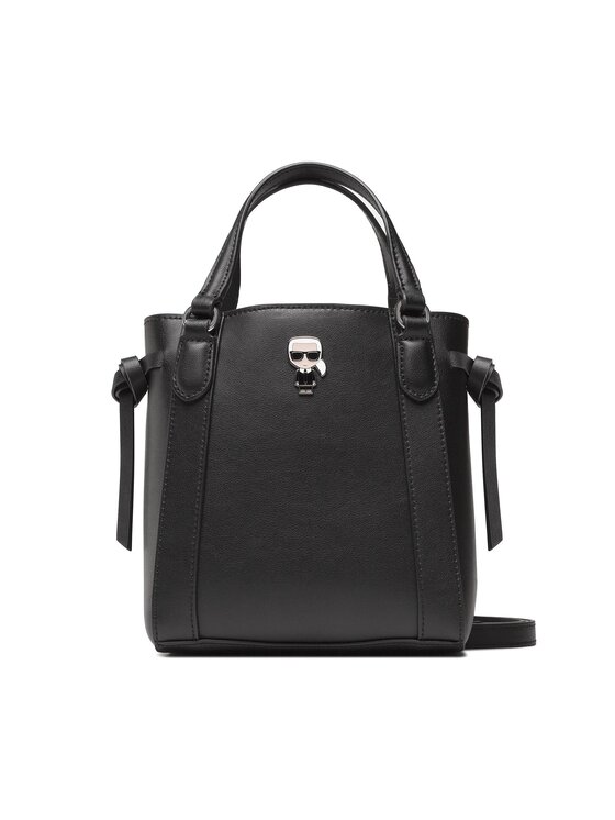 Sac à Main Karl Lagerfeld édition Limitée - Noir, Cuir, Taille Moyenne, Bandoulière