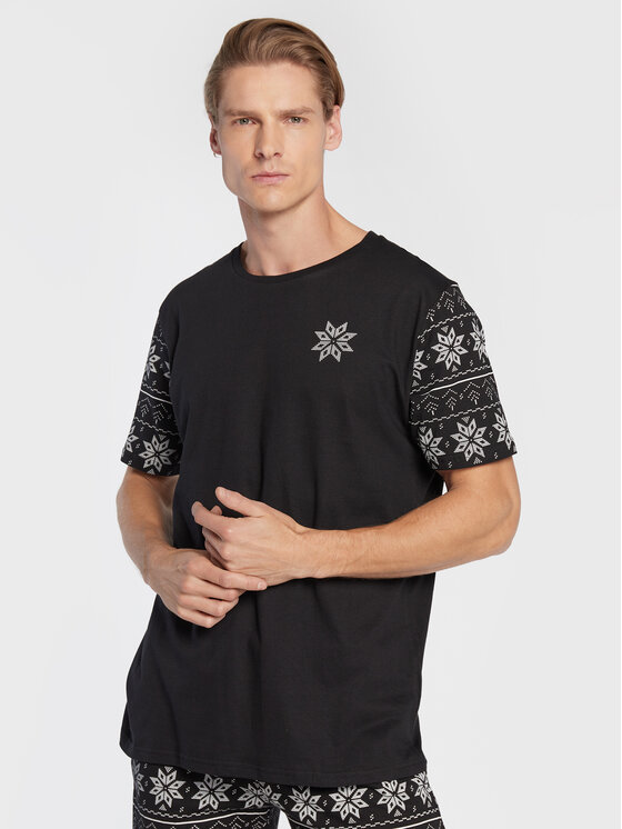 Brave Soul Brave Soul Piżama MLWS-149BLIZZARD Czarny