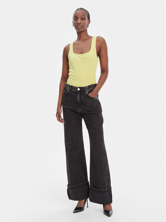 Liu Jo Sport Liu Jo Sport Top TA6173 J3845 Giallo Regular Fit