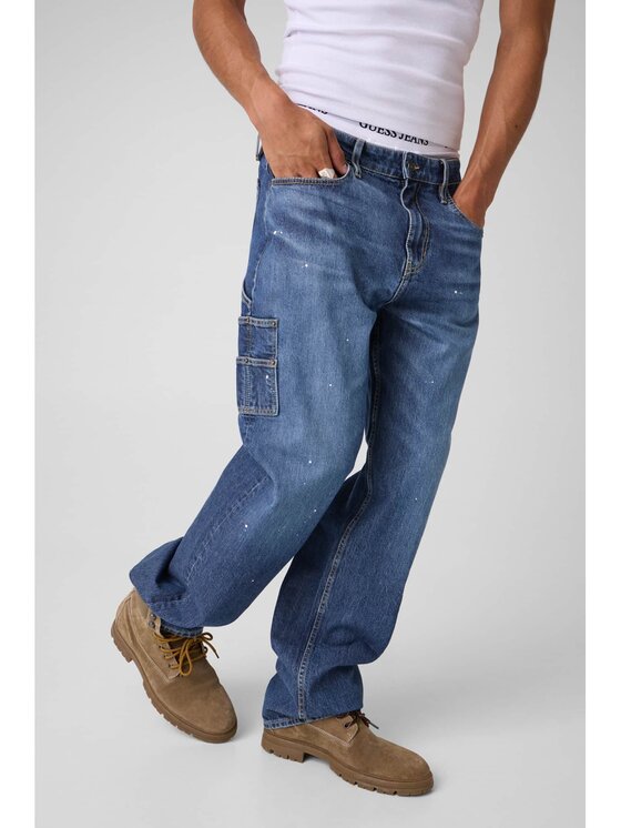 Guess Jeans Guess Jeans Jeansy 183587 Niebieski Regular Fit