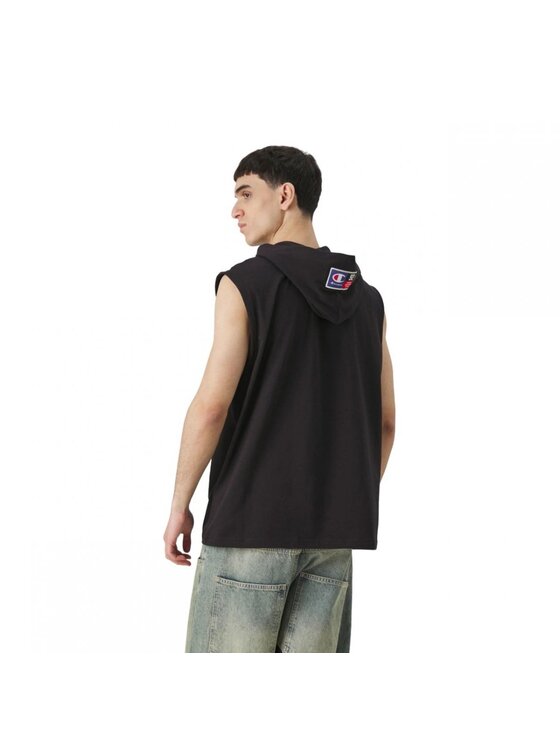 Champion Champion T-shirt SLEEVELESS HOODED T-SHIRT Nero Regular Fit