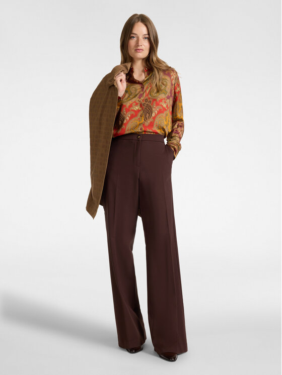 Elena Mirò Elena Mirò Spodnie materiałowe P800P000575N058 Brązowy Slim Fit