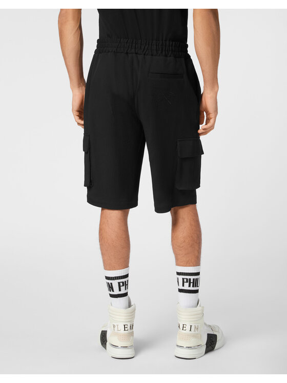 PHILIPP PLEIN PHILIPP PLEIN Šortky 22567 Čierna Regular Fit