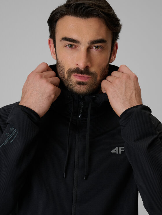 4F 4F Bluza techniczna NO LIMITS Czarny Regular Fit