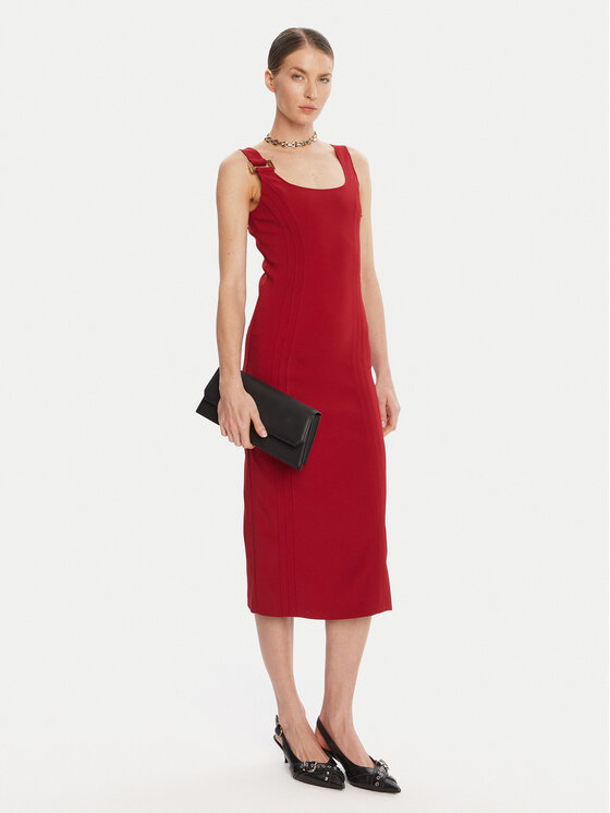 Patrizia Pepe Patrizia Pepe Koktel haljina 8A1514 A6F5 Crvena Regular Fit