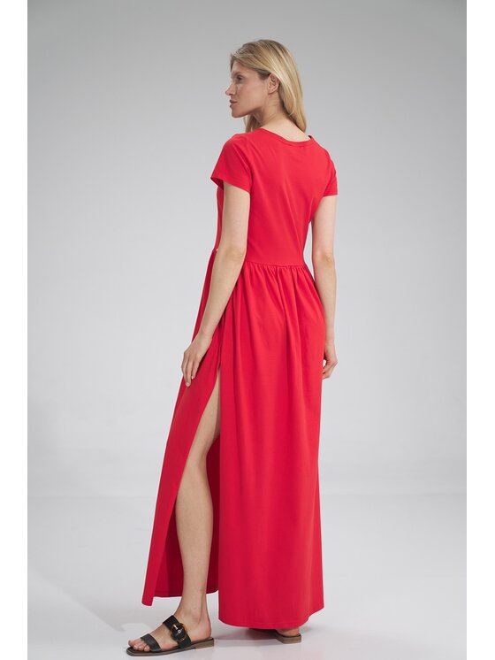FIGL FIGL Φόρεμα M787 Κόκκινο Regular Fit