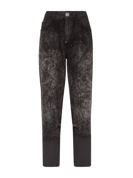 PHILIPP PLEIN PHILIPP PLEIN Džínsy 15557 Čierna Mom Fit