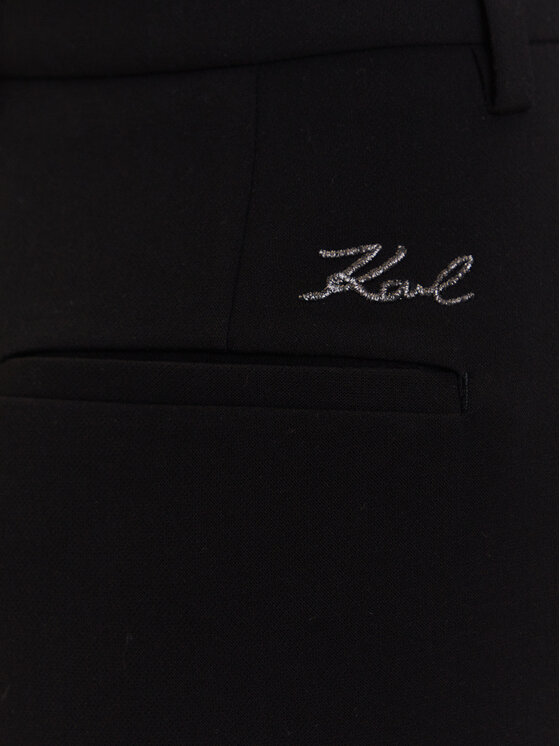 KARL LAGERFELD KARL LAGERFELD Чино панталони A3W10098 Черен Slim Fit