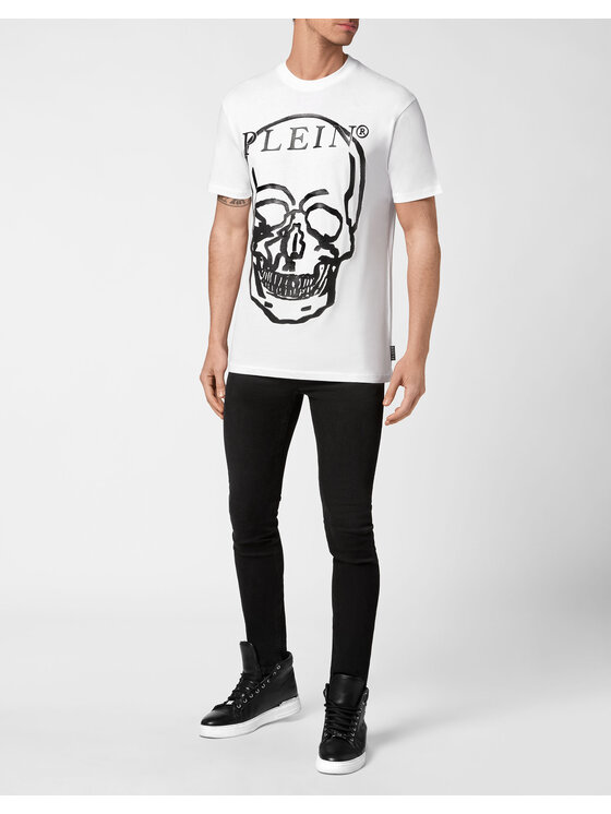 PHILIPP PLEIN PHILIPP PLEIN T-Shirt 3835 Bílá Regular Fit