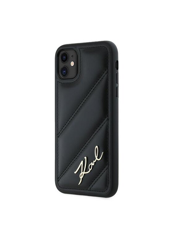 Etui na telefon KARL LAGERFELD, Czarne, Apple iPhone 11