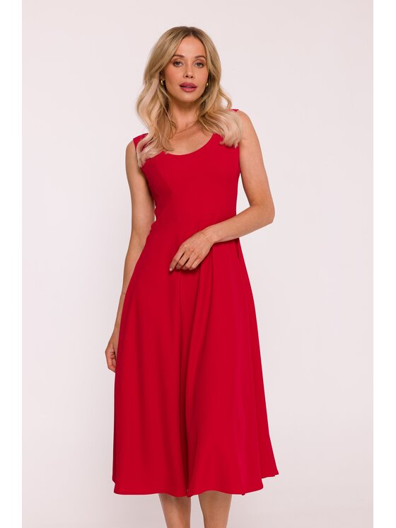 Stylove Stylove Sukienka codzienna s424 Czerwony A-Line Fit