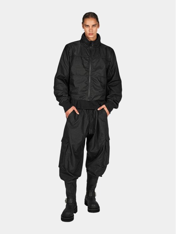 MADE BY SOCIETY MADE BY SOCIETY Kurtka anorak NOIR DHARMA Jacket - J17820 Czarny Basic Fit