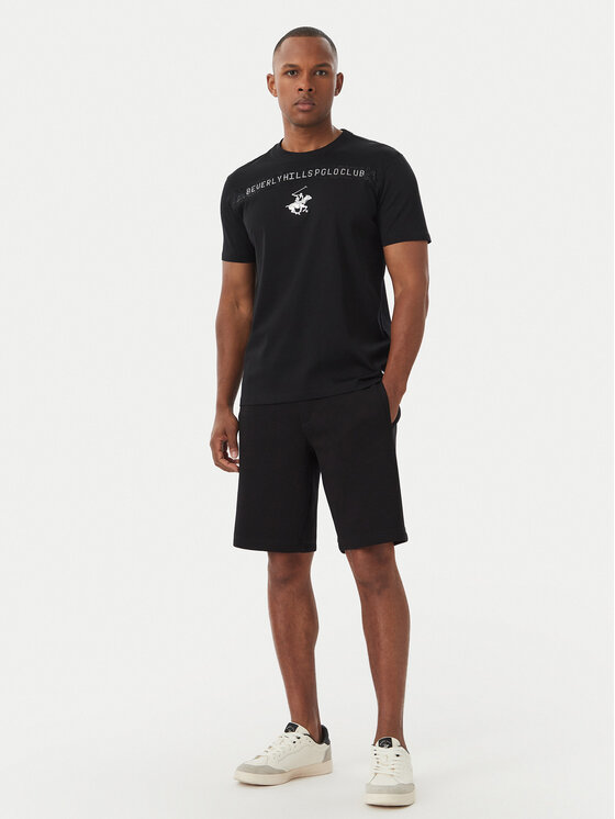 Beverly Hills Polo Club Beverly Hills Polo Club T-Shirt M1543 Schwarz Regular Fit