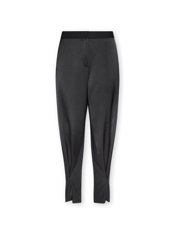 Elena Mirò Elena Mirò Pantaloni di tessuto P084P000634N033 Nero Baggy Fit