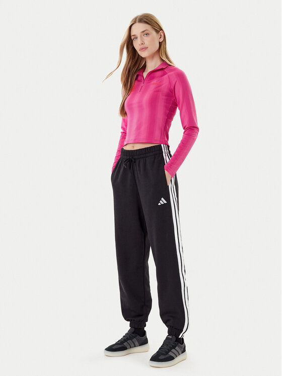 adidas adidas Pulóver Half-Zip Graphic Football JW3638 Rózsaszín Regular Fit