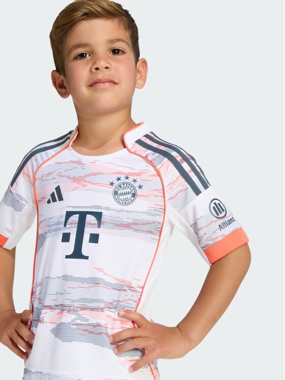 adidas adidas Komplet sportowy FC Bayern 25/26 Away Mini Kit Kids Biały Regular Fit