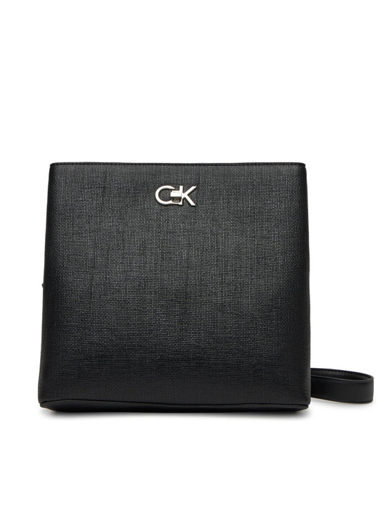Damska Torebka Calvin Klein, Czarna, Ck Bucket Bag/Tex K60K613179