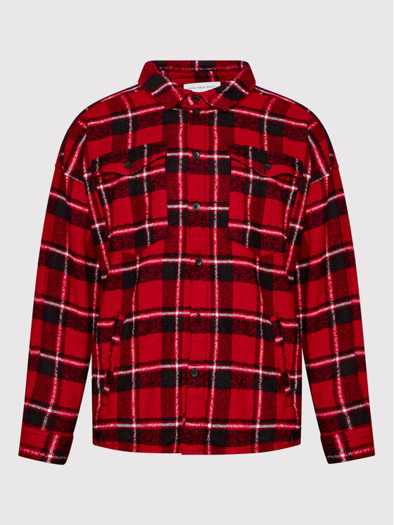 Young Poets Society Young Poets Society Camicia Jonte Patch 106469 Rosso Regular Fit