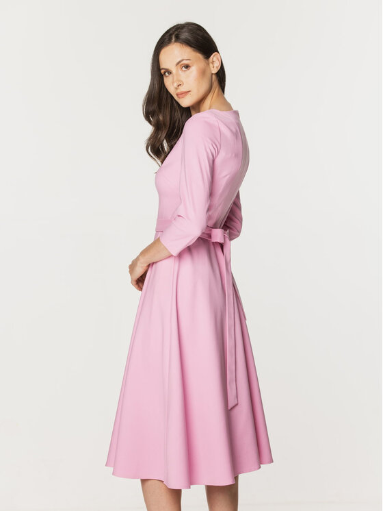 Willsoor Willsoor Sukienka koktajlowa 67790 Różowy A-Line Fit