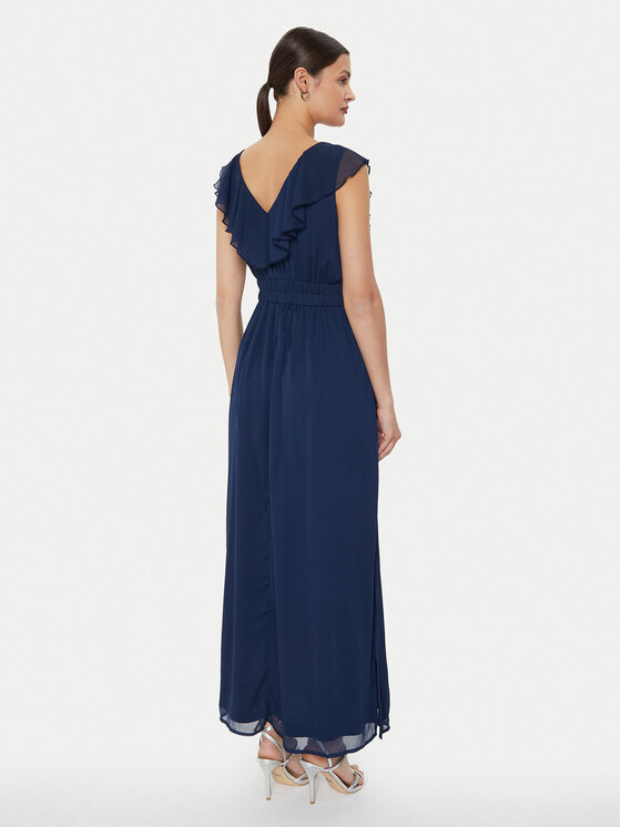Vila Vila Abendkleid Falia 14097028 Dunkelblau Regular Fit