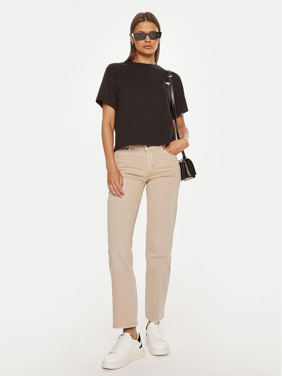 Guess Jeans Guess Jeans Jeans hlače W4YA98 D5E71 Bež Straight Fit
