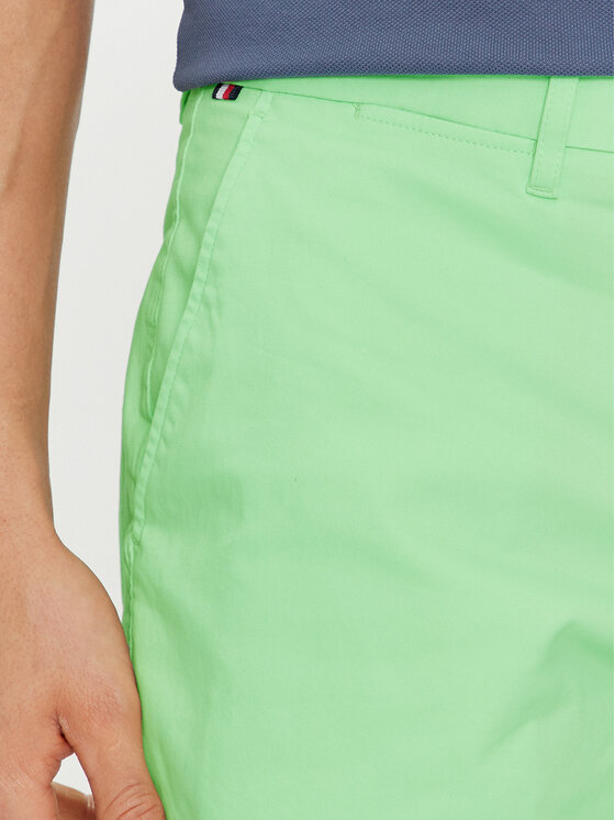 Tommy Hilfiger Tommy Hilfiger Medžiaginiai šortai Brooklyn MW0MW23563 Žalia Regular Fit