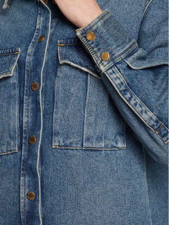 PINKO Pinko Jeansjacke Ululato 1J111G A05T Blau Oversize