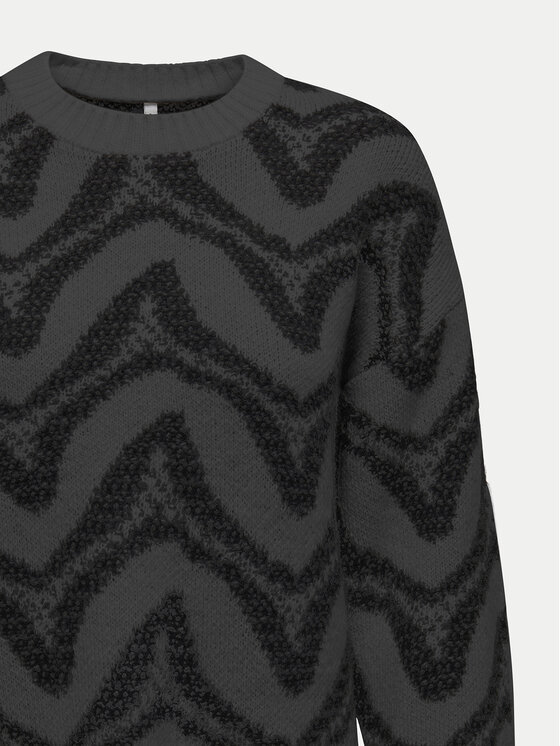 ONLY ONLY Sweter Jane 15332157 Szary Regular Fit