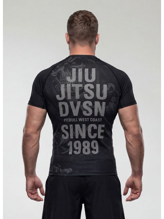 PITBULL PITBULL Koszulka techniczna JIU JITSU Czarny Regular Fit